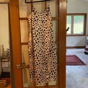 Cheetah slip dress